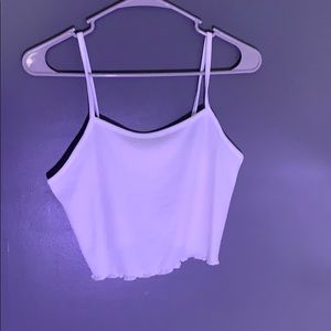 white tank top